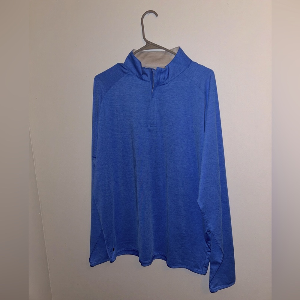 Peter Millar Men’s XL Crown Crafted Performance 1/4 Zip Pullover Blue